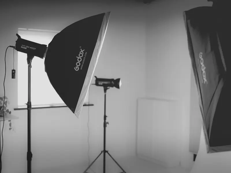 Boîtes à lumière et flash de studio